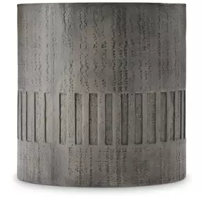 Miramar Dark Charcoal Outdoor Drum End Table
