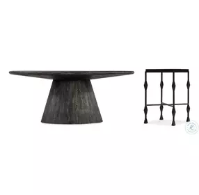 Commerce And Market Black Wood Arness Occasional Table Set