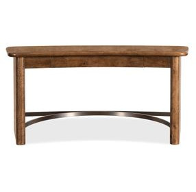 Mosaic Rich Golden Brown and Bronze 66" Romano Writing Desk