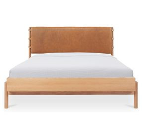 Colby Brown Queen Upholstered Platform Bed
