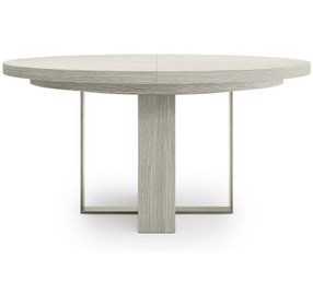 Tempo Beige 80" Round Extendable Dining Table