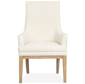 Kingsmere White Upholstered Host Chair Set of 2