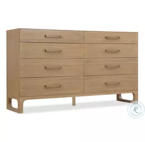Banyon Bay Light Wood 8 Drawer Dresser