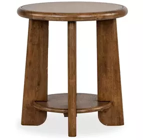 Tanner Tawny Brown Round End Table