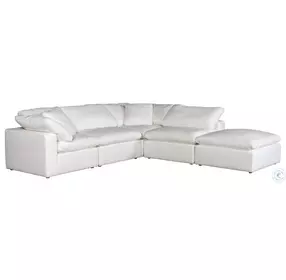 Clay White Livesmart Performance Fabric Dream Modular RAF Sectional