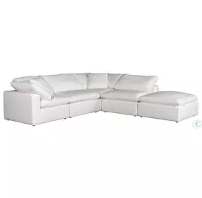 Terra Condo Cream Performance Fabric Dream Modular Sectional