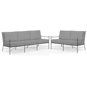 Provence Canvas Granite Outdoor Living Room Set