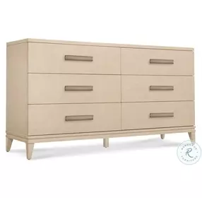 Westwood Polished Limestone 6 Drawer Dresser
