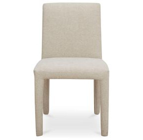 Monte Beige Performance Fabric Upholstered Dining Chair Set of 2