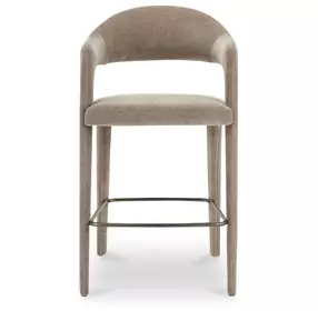 Martens Camel Upholstered Bar Stool