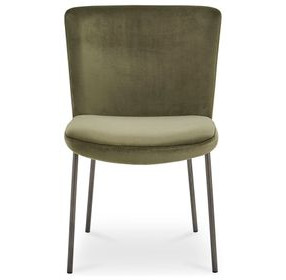 Early Green Upholstered Dining Chair Set of 2