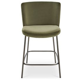 Early Green Upholstered Counter Height Stool