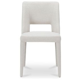 Joyce Beige Performance Fabric Upholstered Dining Chair Set of 2