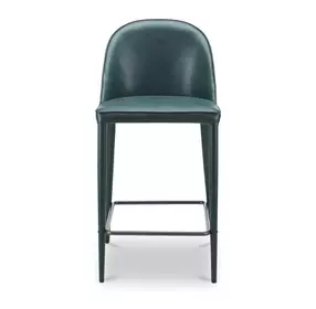 Burton Dark Teal Upholstered Counter Height Stool