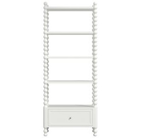 Haven Warm White Etagere with 4 Shelves