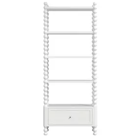 Haven Warm White Etagere with 4 Shelves