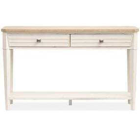 Whisperbay Sea Pearl and Driftwood Rectangular Sofa Table