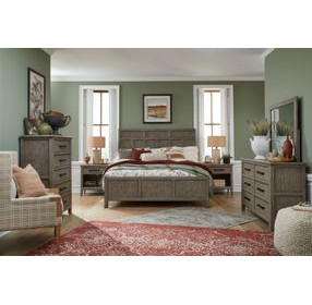 Claremont Smokey Taupe Panel Bedroom Set