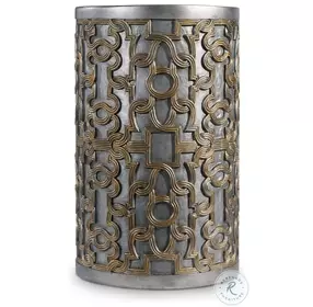 Gia Silver And Gold Drum Table