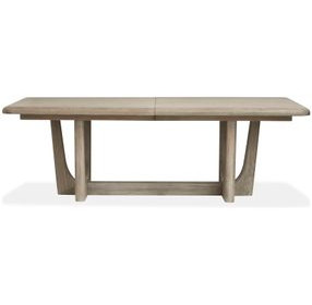 Skylar Ridge Dorian Gray 114" Extendable Rectangular Dining Table