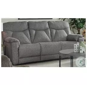 Conrad Winslow Charcoal Power Headrest Double Reclining Sofa
