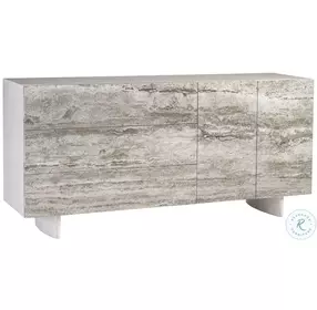 Sereno Lutra Buffet With Silver Travertine Fronts