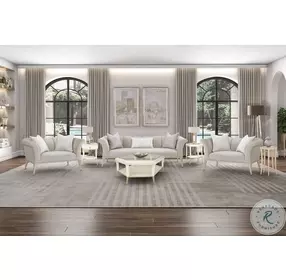 Yvette Medium Champagne Living Room Set