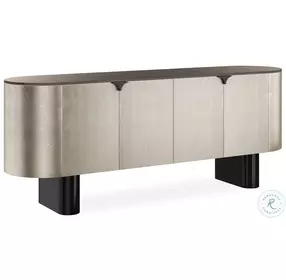 Gustav Charcoal Leaf And Bronze TV Stand