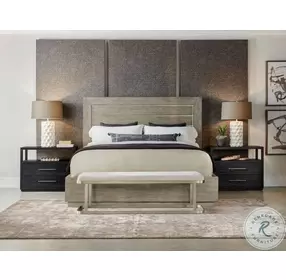 Linville Falls Soft Smoked Gray Mill Ridge Panel Bedroom Set
