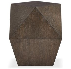 Linea Cerused Charcoal 20" End Table