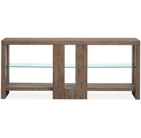 Conway Spiced Brown Rectangular Sofa Table