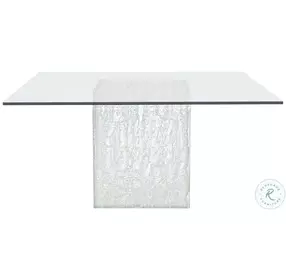 Arctic Clear 60" Square Dining Table