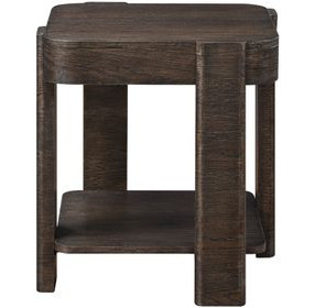 Salina Espresso Square End Table