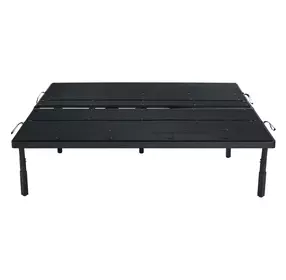 Petros Black King Upholstered Pro Adjustable Base with Head and Foot Incline