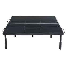 Petros Black Queen Upholstered Pro Adjustable Base with Head and Foot Incline