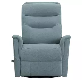 Dualis Snazzy Blue Manual Swivel Glider Recliner