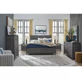Meadowrise Raisin Black Storage Panel Bedroom Set