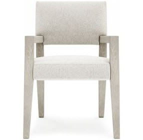 Tempo Cream Performance Fabric Arm Chair