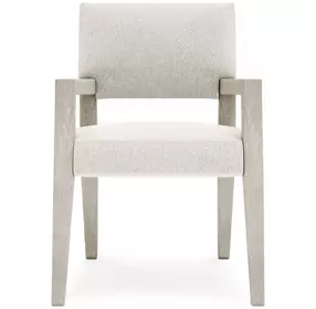 Tempo Cream Performance Fabric Arm Chair