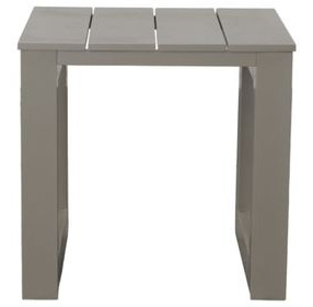 Dalilah Gray Patio Square End Table