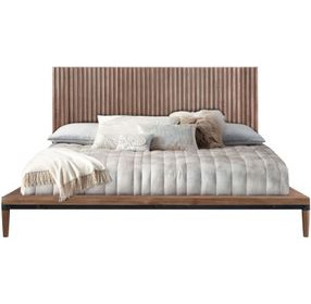 Tranquility Walnut Queen Platform Bed