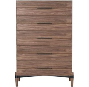 Tranquility Walnut 5 Drawer Chest