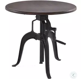 Artezia Brown Acacia Adjustable Side Table