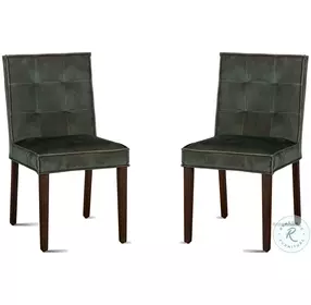 Avery Dark Green Velvet Dining Chair Set Of 2