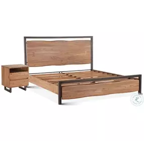 Glenwood Smoked Acacia Platform Bedroom Set