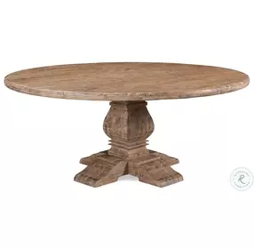 Pengrove Antique Oak 72" Round Dining Table