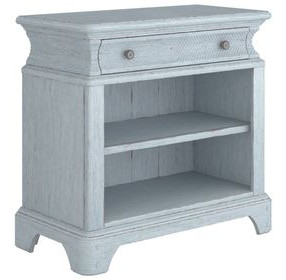 Summer Creek Blue 1 Drawer Nightstand with USB Charging