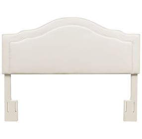 Edmond White Upholstered Queen Headboard