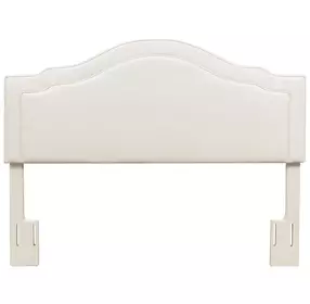 Edmond White Upholstered Queen Headboard