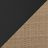 Black Fabric & Brown Wicker